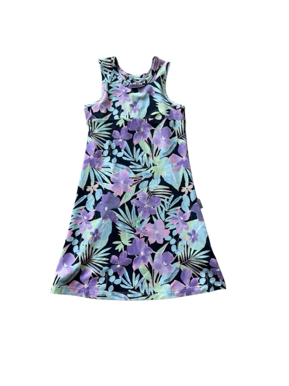 Columbia Girls' Tropical Floral Dress - Purple & Teal